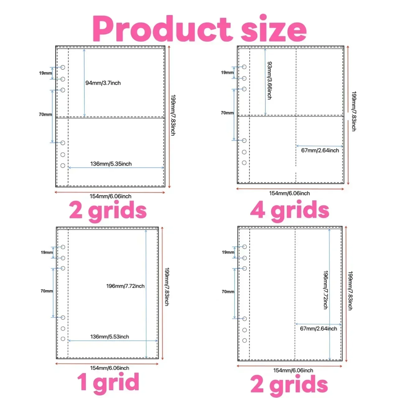 1-4 Grid Transparent Photocard - đánh giá và giá Card Penny Sleeve