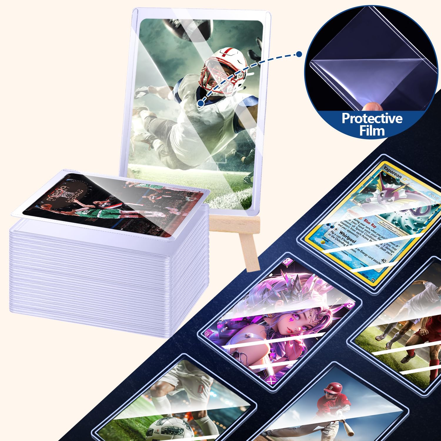 25-100pcs Hard Card Sleeves An - đánh giá và giá Card Penny Sleeve